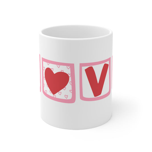 Ceramic Mug 11oz - "Love"