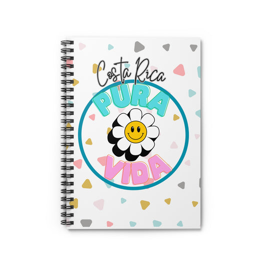 Spiral Notebook - Ruled Line "Costa Rica Pura Vida" Theme