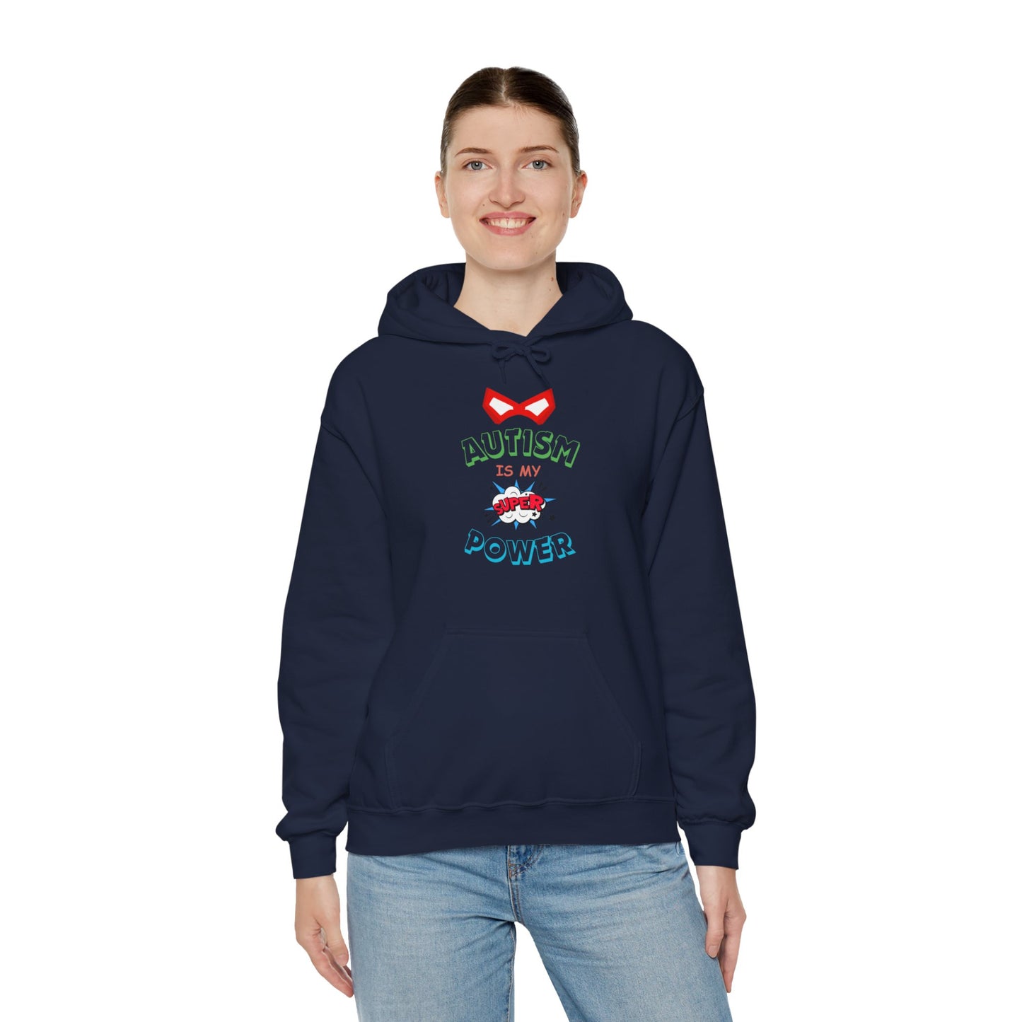 Unisex Heavy Blend™ Hooded Sweatshirt "Autism is my Super Power"