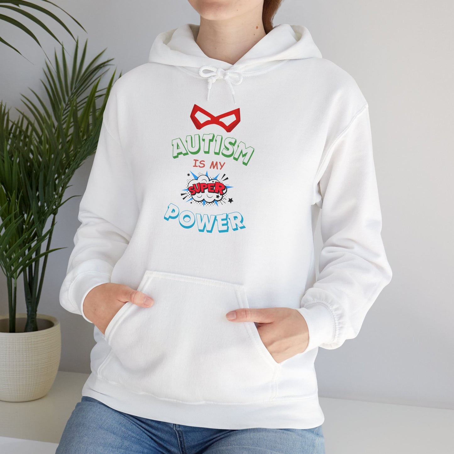 Unisex Heavy Blend™ Hooded Sweatshirt "Autism is my Super Power"