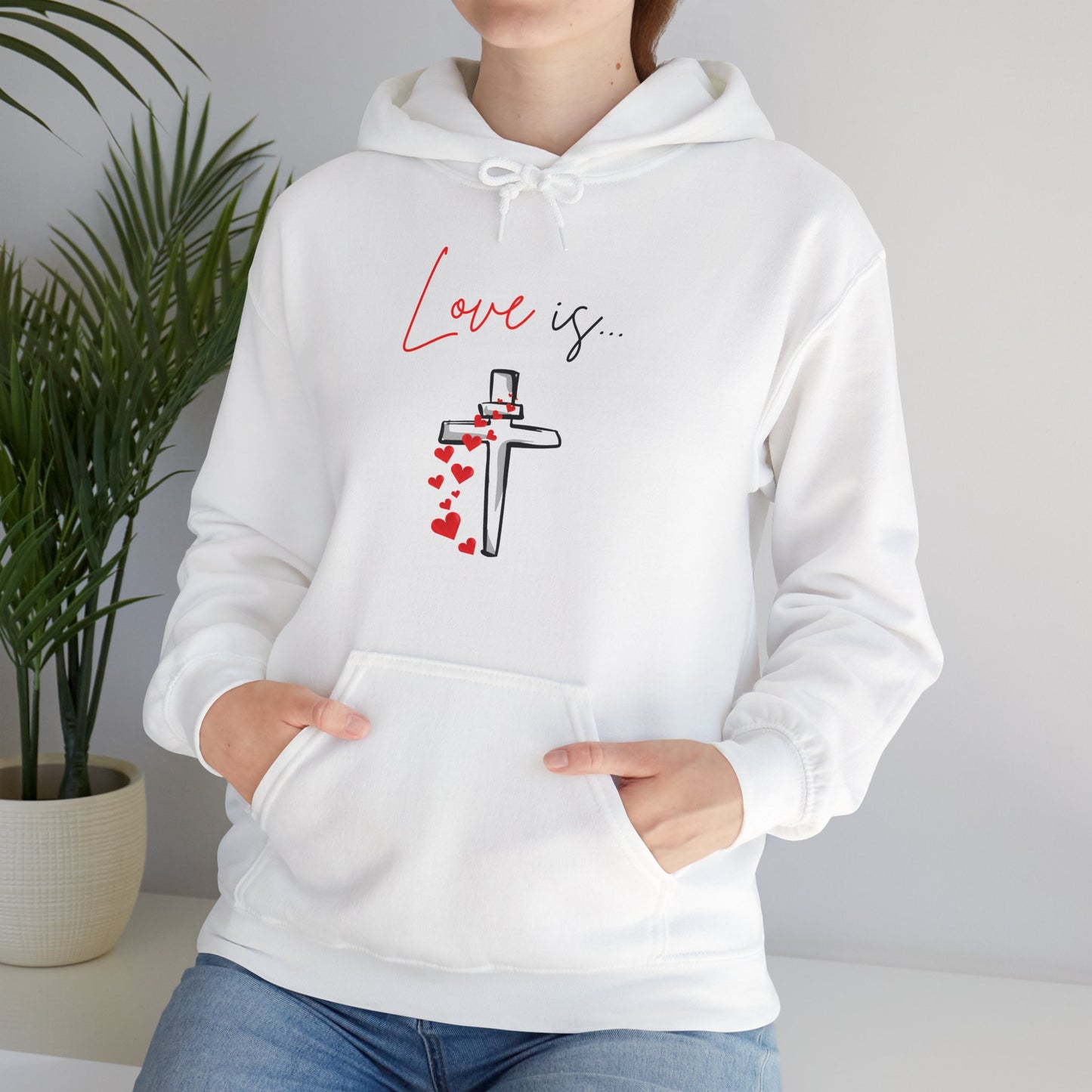 Unisex Heavy Blend™ Hooded Sweatshirt - "Love Is"