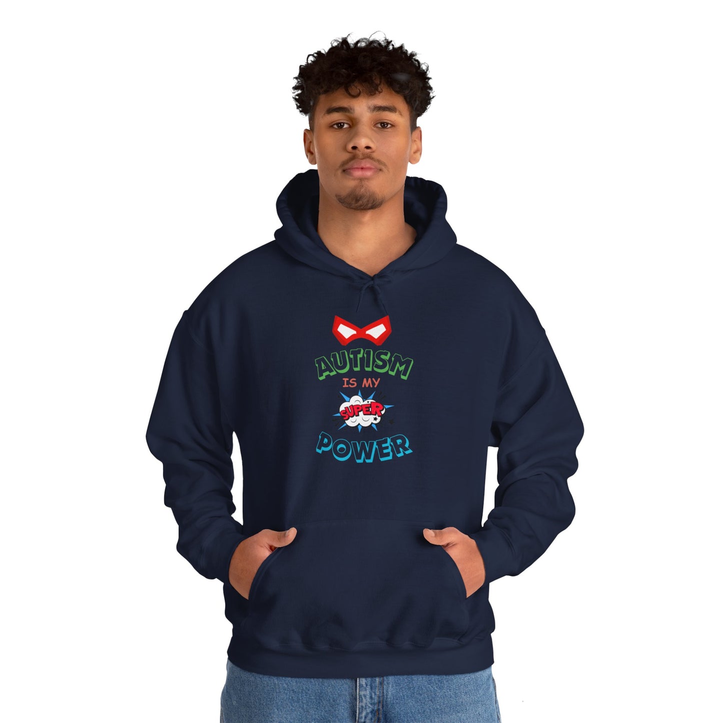 Unisex Heavy Blend™ Hooded Sweatshirt "Autism is my Super Power"