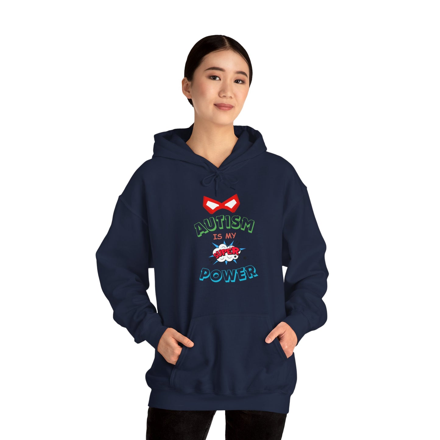 Unisex Heavy Blend™ Hooded Sweatshirt "Autism is my Super Power"