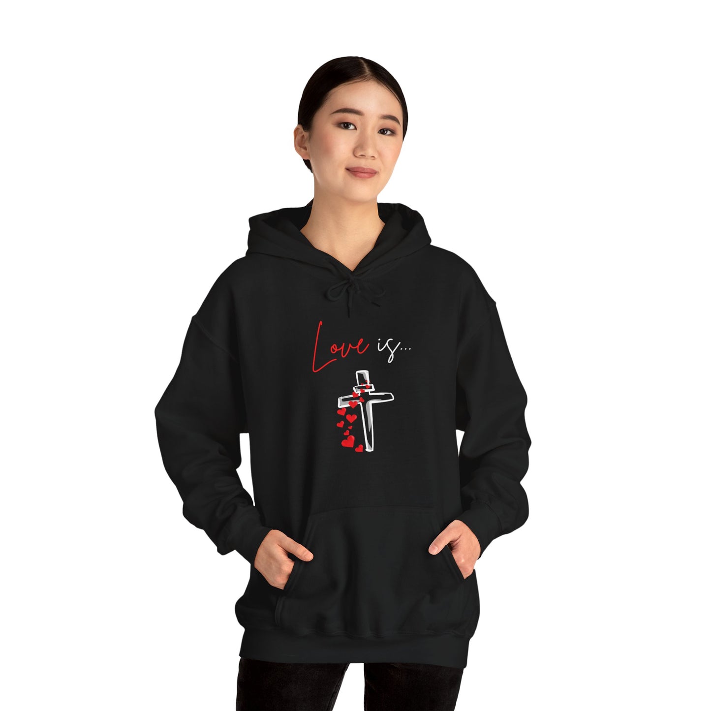 Unisex Heavy Blend™ Hooded Sweatshirt - "Love Is"