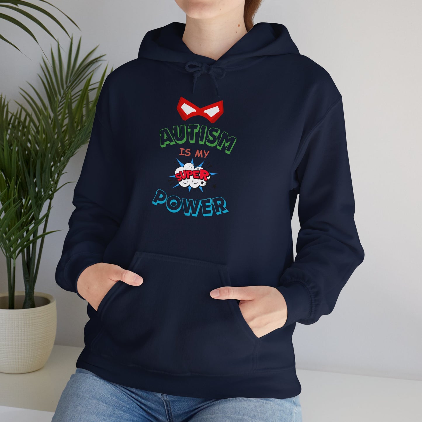 Unisex Heavy Blend™ Hooded Sweatshirt "Autism is my Super Power"