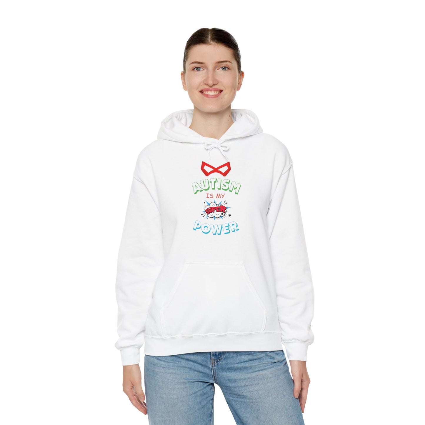 Unisex Heavy Blend™ Hooded Sweatshirt "Autism is my Super Power"