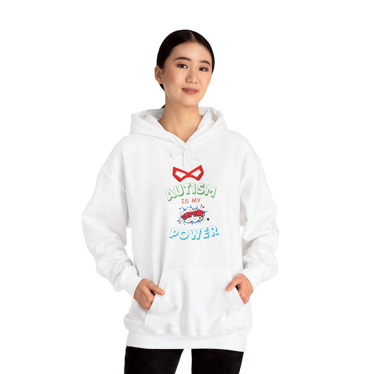 Unisex Heavy Blend™ Hooded Sweatshirt "Autism is my Super Power"