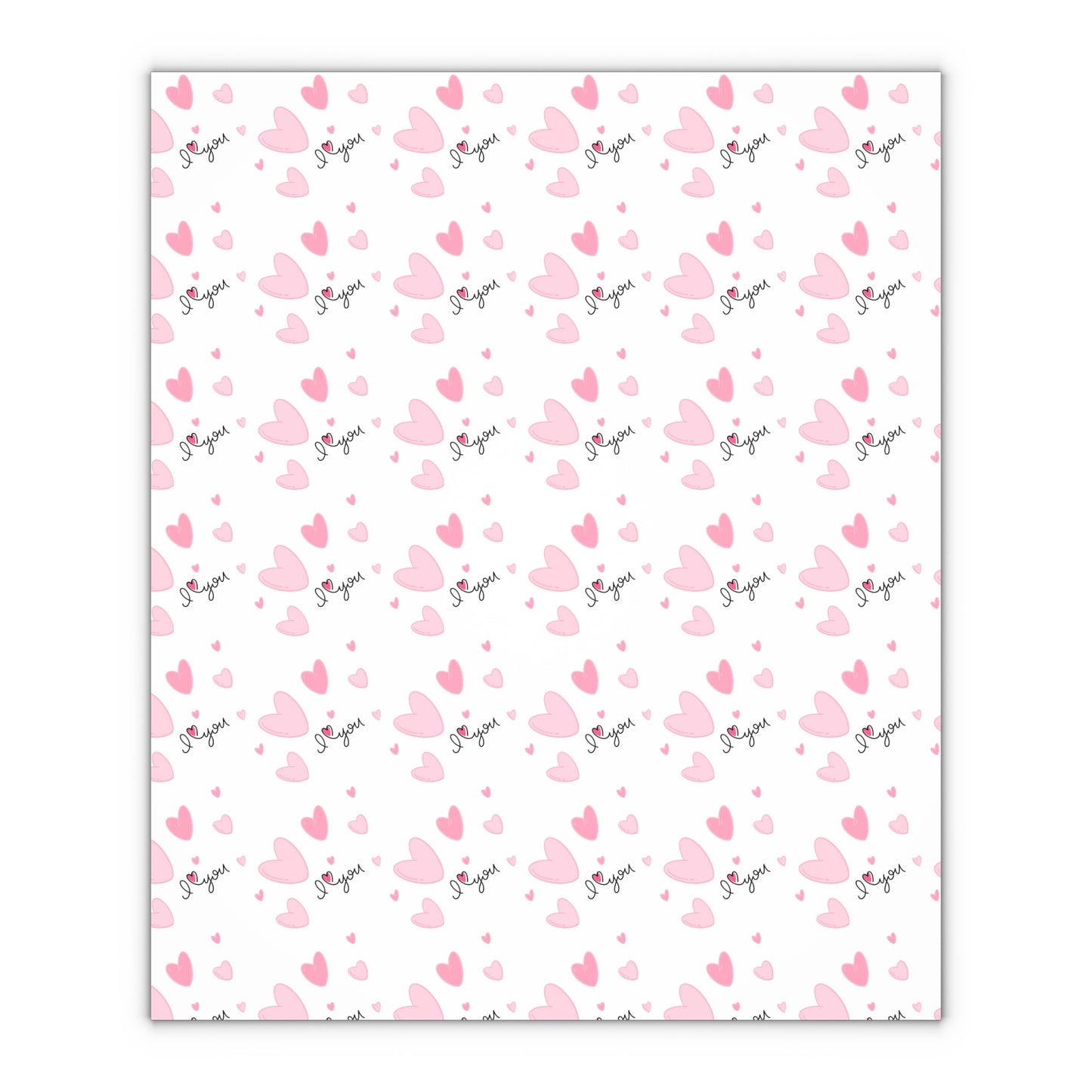 Gift Wrapping Paper Heart Sheets, 1pc