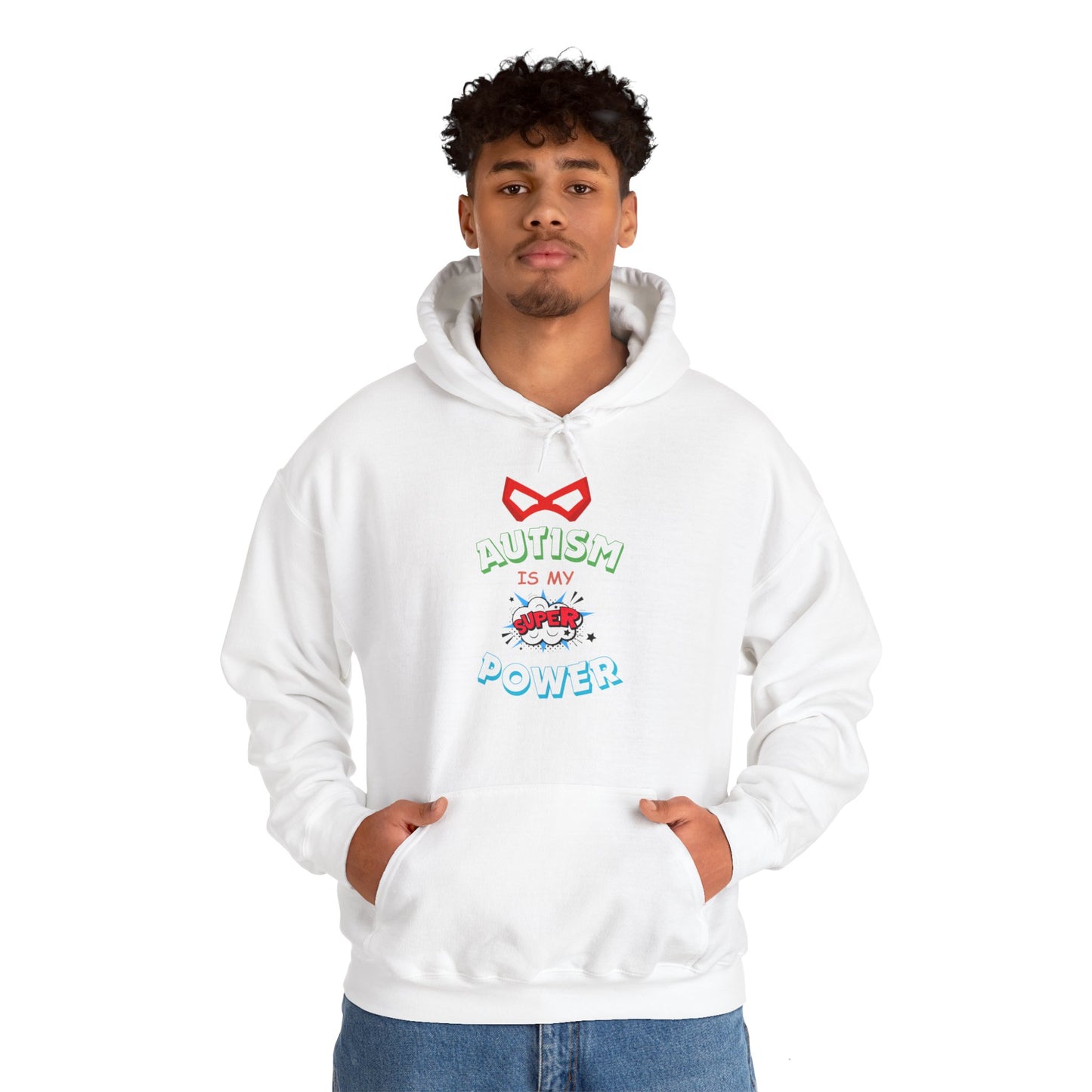 Unisex Heavy Blend™ Hooded Sweatshirt "Autism is my Super Power"