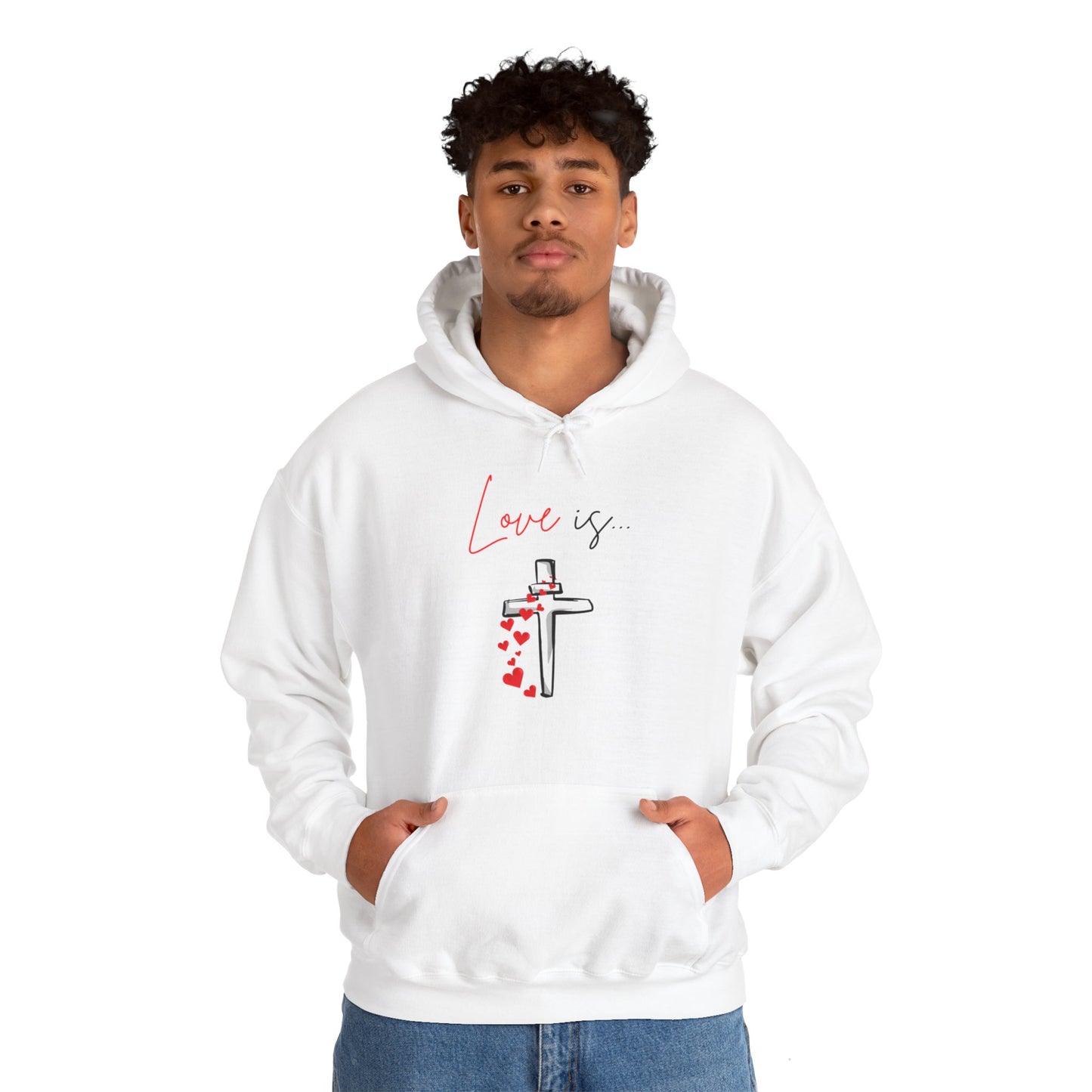 Unisex Heavy Blend™ Hooded Sweatshirt - "Love Is"