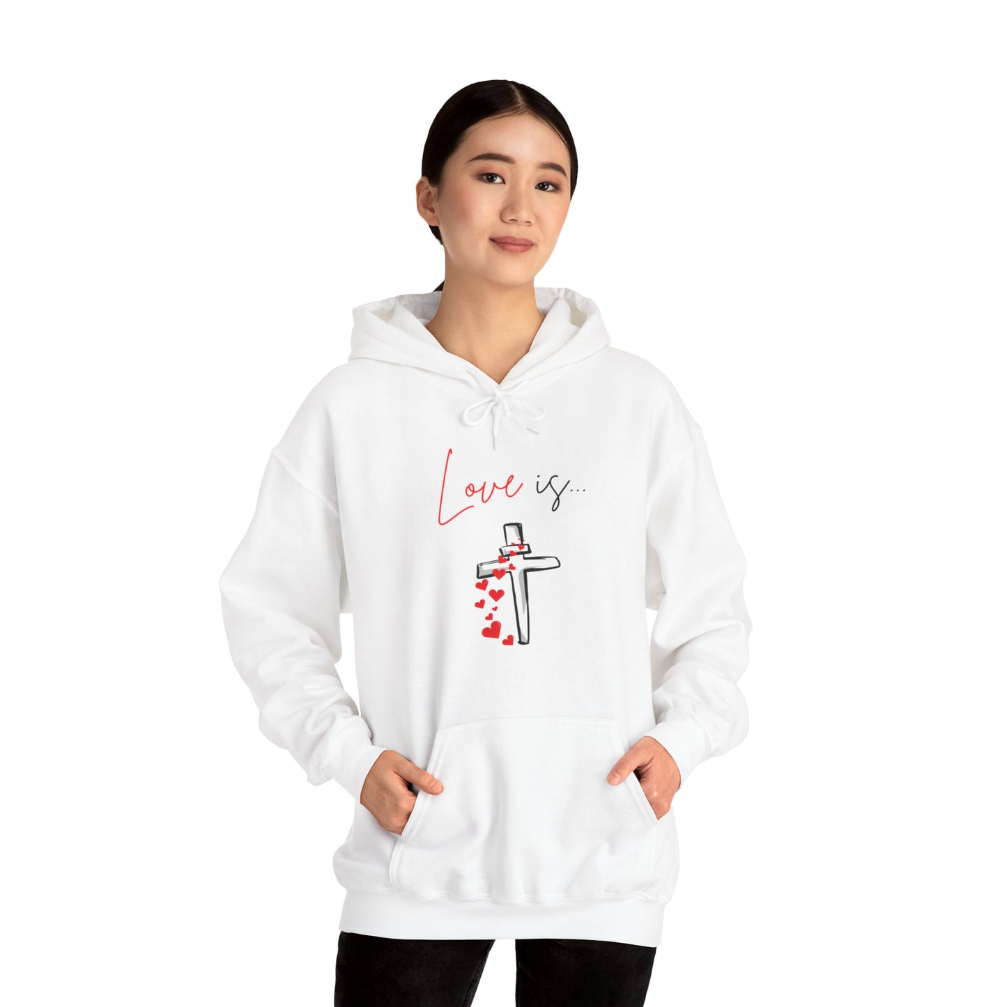 Unisex Heavy Blend™ Hooded Sweatshirt - "Love Is"